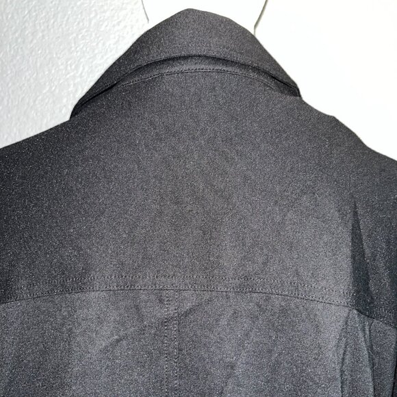 MAX STUDIO LONDON BLACK KNIT BLOUSON LONG SLEEVE ADJUSTABLE WAIST JACKET NWT - L - Picture 7 of 16